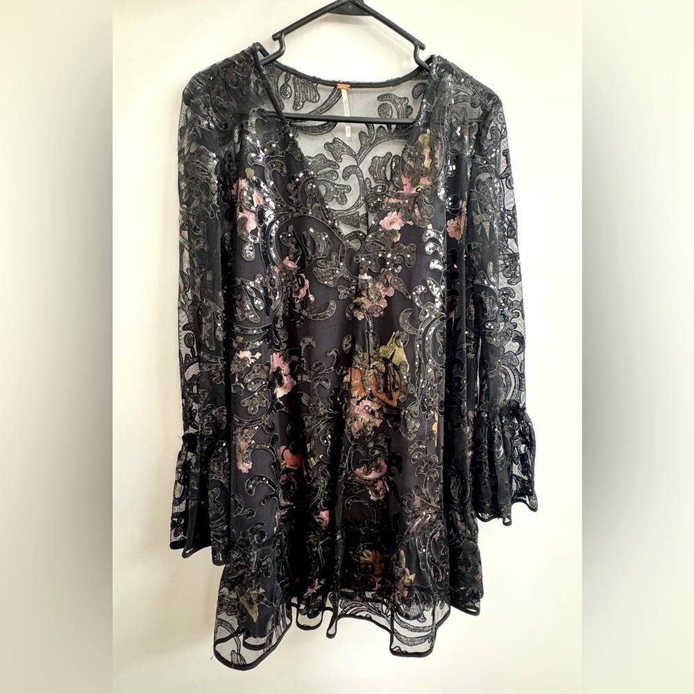 Free People Sequin Tunic Dress